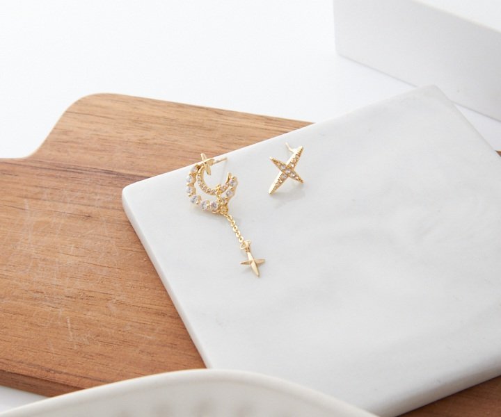 Dance of Stars and Moon Earrings