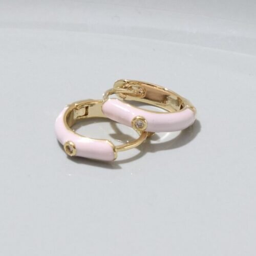 Dreamy Hoop Earrings - Pink