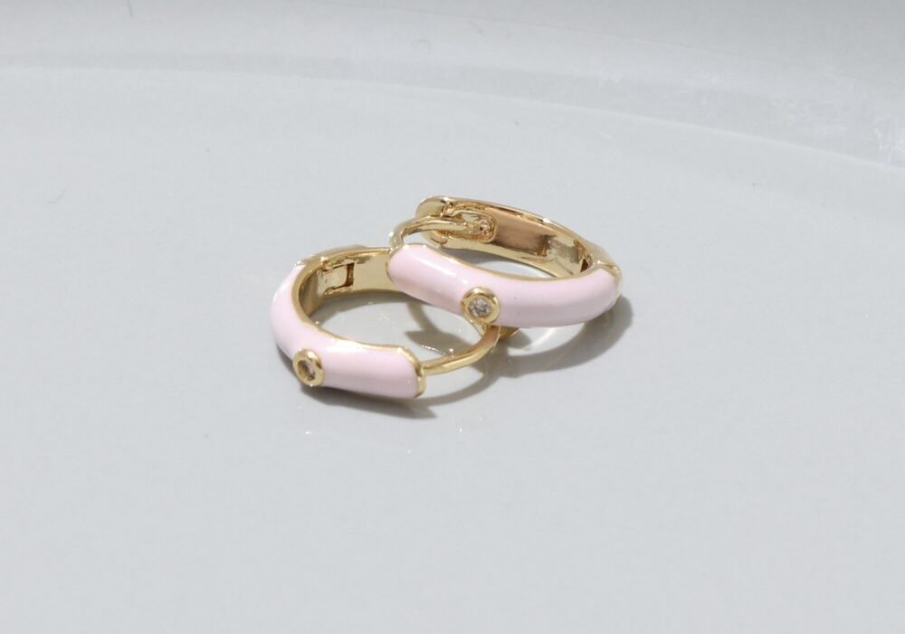 Dreamy Hoop Earrings - Pink