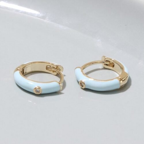 Dreamy Hoop Earrings-blue