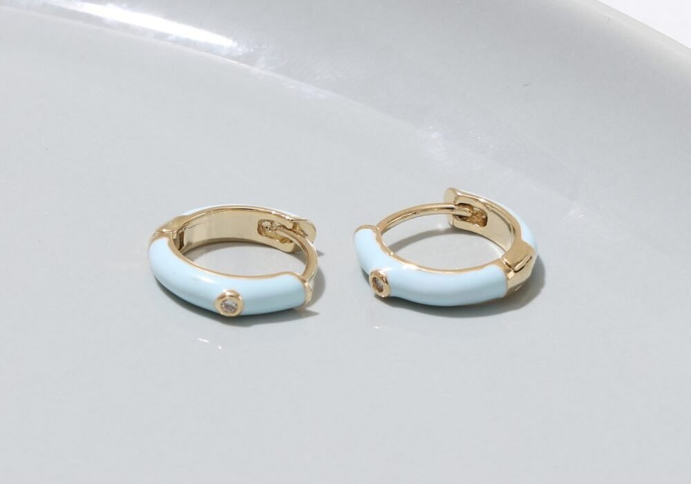 Dreamy Hoop Earrings-blue